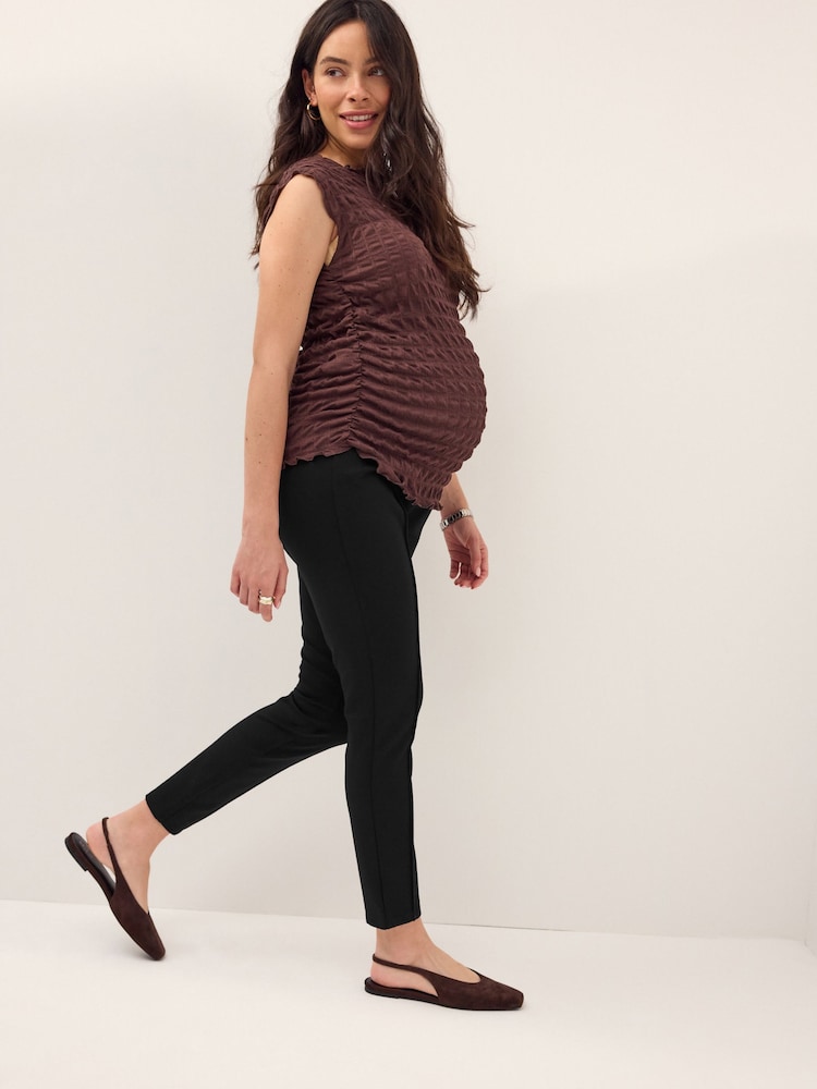 Black Maternity Skinny Ponte Trousers - Image 2 of 8