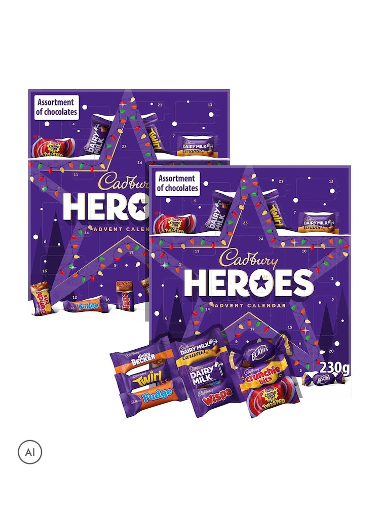 Cadbury Heroes Chocolate Advent Calendar 230g Bundle of 2 - Image 3 of 3 Cadbury Heroes Chocolate Advent Calendar 230g Bundle of 2 - Image 3 of 3