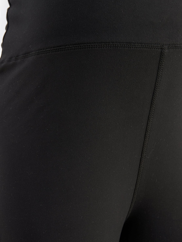 Black Maternity Yoga Flare Leggings - Image 8 of 9