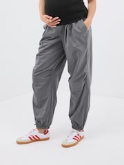 Charcoal Grey Maternity Utility Cargo Trousers - Image 2 of 7