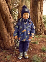 JoJo Maman Bébé Navy 3-In-1 Waterproof Jacket - Image 11 of 12