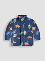 JoJo Maman Bébé Navy 3-In-1 Waterproof Jacket - Image 4 of 12