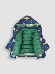 JoJo Maman Bébé Navy 3-In-1 Waterproof Jacket - Image 5 of 12