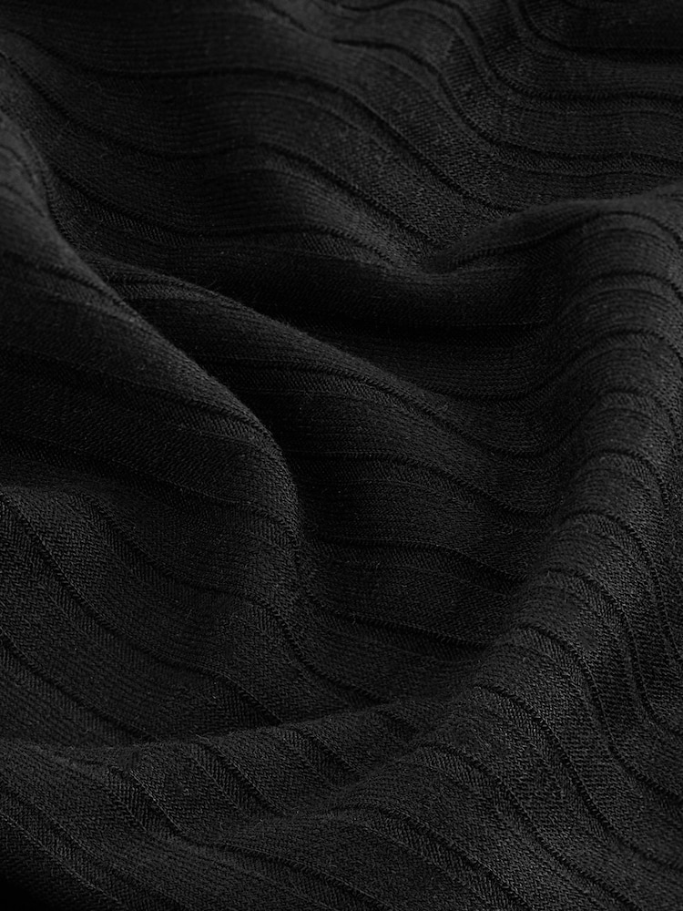 Black Maternity Rib Column Skirt - Image 7 of 7