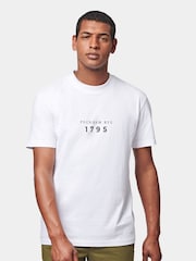 Peckham Rye White Printed 100% Cotton T-Shirt - Image 1 of 6