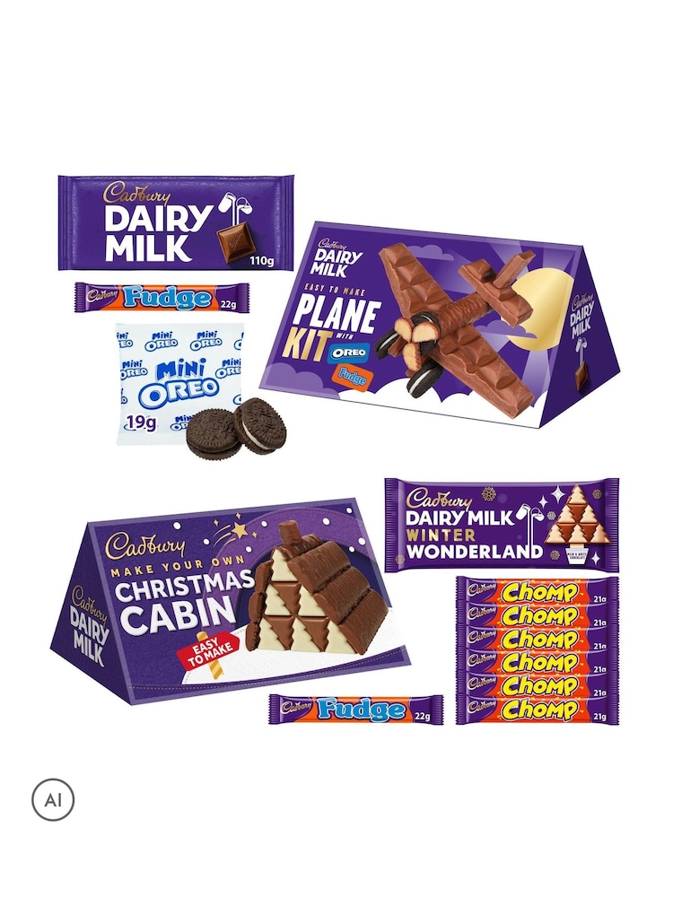 Cadbury Dairy Milk and Oreo Make Your Own Aeroplane Christmas Cabin Kit Bundle - Image 2 of 4 Cadbury Dairy Milk and Oreo Make Your Own Aeroplane Christmas Cabin Kit Bundle - Image 2 of 4
