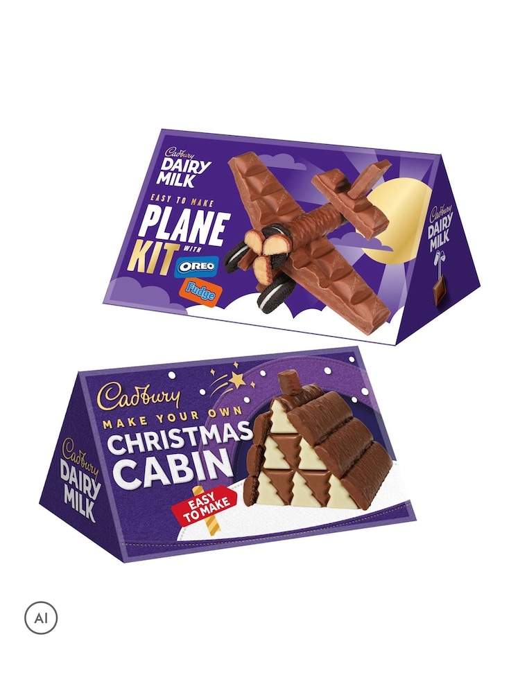 Cadbury Dairy Milk and Oreo Make Your Own Aeroplane Christmas Cabin Kit Bundle - Image 4 of 4 Cadbury Dairy Milk and Oreo Make Your Own Aeroplane Christmas Cabin Kit Bundle - Image 4 of 4