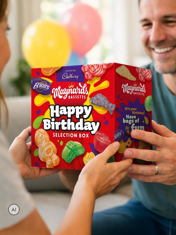 Cadbury Maynards Bassetts Happy Birthday Sweet Selection Box - Image 1 of 3