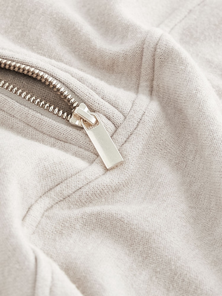 Neutrale Farbe - Sweatshirt mit Viertelreißverschluss (Umstandsmode) - Bild 8 von 8 Neutrale Farbe - Sweatshirt mit Viertelreißverschluss (Umstandsmode) - Bild 8 von 8