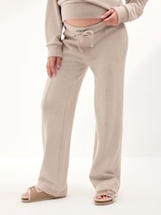 Neutral Maternity Wide Leg Joggers - Image 2 of 8