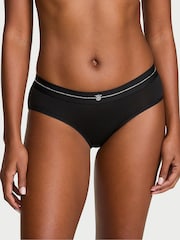 Victoria's Secret Black Hipster Shine Logo Knickers - Image 1 of 2