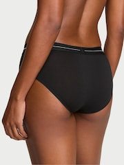 Victoria's Secret Black Hipster Shine Logo Knickers - Image 2 of 2