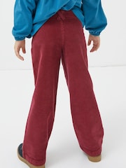 FatFace Pink Willow Wide Leg Cord Trousers - Image 2 of 4