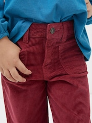 FatFace Pink Willow Wide Leg Cord Trousers - Image 3 of 4