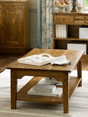 Laura Ashley Honey Gold Garrat Rectangular Coffee Table - Image 1 of 5