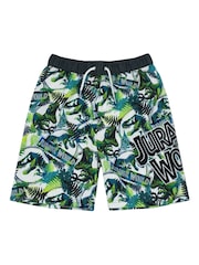 Vanilla Underground Green Jurassic World Licensing Swim Shorts - Image 3 of 5