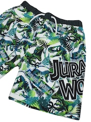 Vanilla Underground Green Jurassic World Licensing Swim Shorts - Image 4 of 5