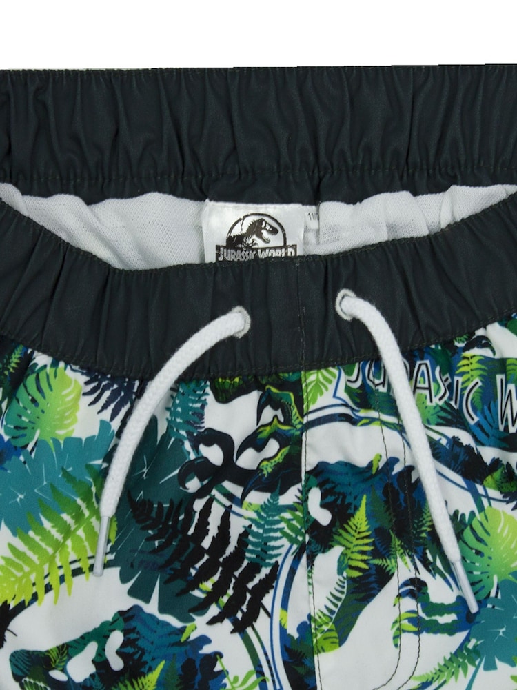 Vanilla Underground Green Jurassic World Licensing Swim Shorts - Image 5 of 5