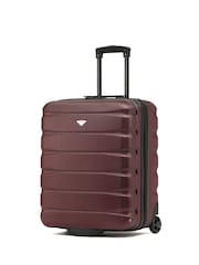 Rouge - Valise rigide en ABS Flight Knight 56x45x25cm EasyJet Overhead 2 avec roulettes, bagages à main - Image 1 of 9