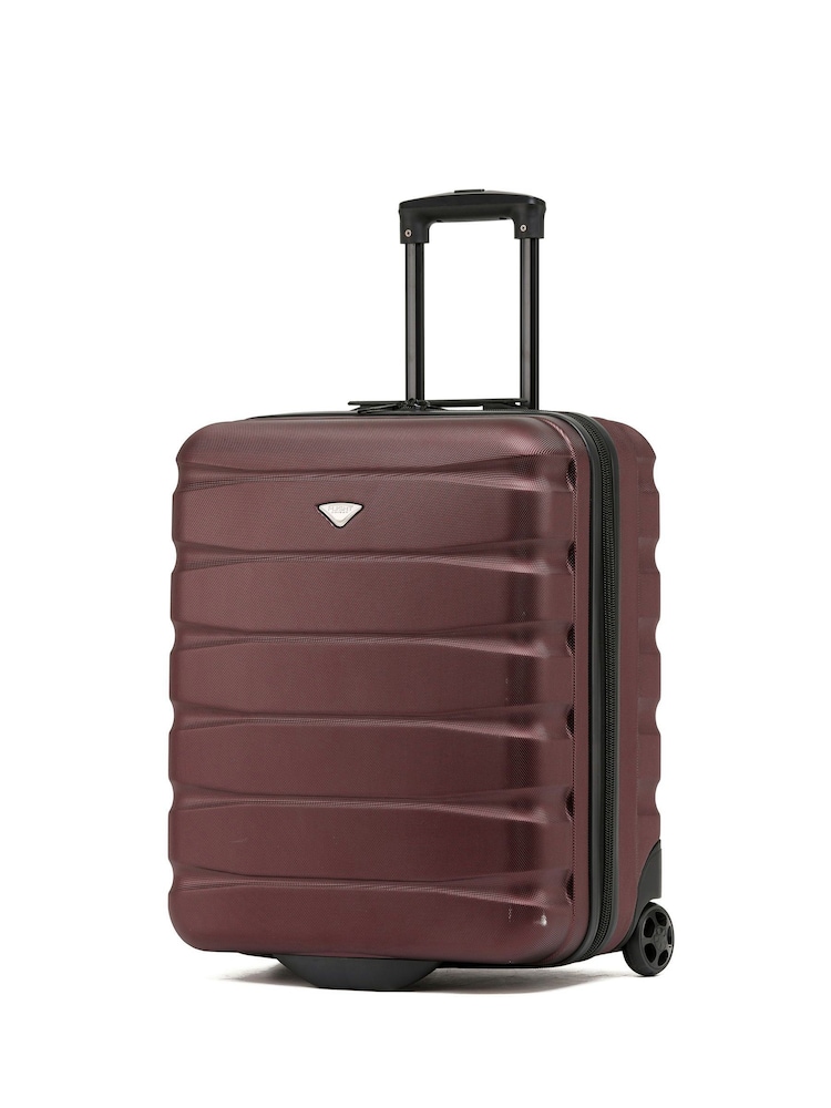 Rouge - Valise rigide en ABS Flight Knight 56x45x25cm EasyJet Overhead 2 avec roulettes, bagages à main - Image 1 of 9
