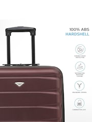 Rouge - Valise rigide en ABS Flight Knight 56x45x25cm EasyJet Overhead 2 avec roulettes, bagages à main - Image 3 of 9