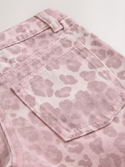 Pink Animal Print Wide Leg Jeans (3-16yrs) - Image 7 of 7