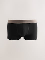 Black Neutral Marl Waistbands Hipster Cotton Rich Boxers 5 Pack - Image 3 of 10