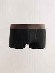 Black Neutral Marl Waistbands Hipster Cotton Rich Boxers 5 Pack - Image 4 of 10