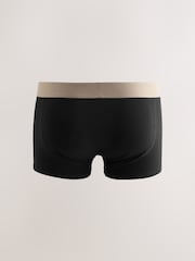 Black Neutral Marl Waistbands Hipster Cotton Rich Boxers 5 Pack - Image 7 of 10