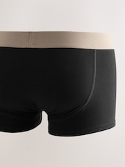 Black Neutral Marl Waistbands Hipster Cotton Rich Boxers 5 Pack - Image 8 of 10