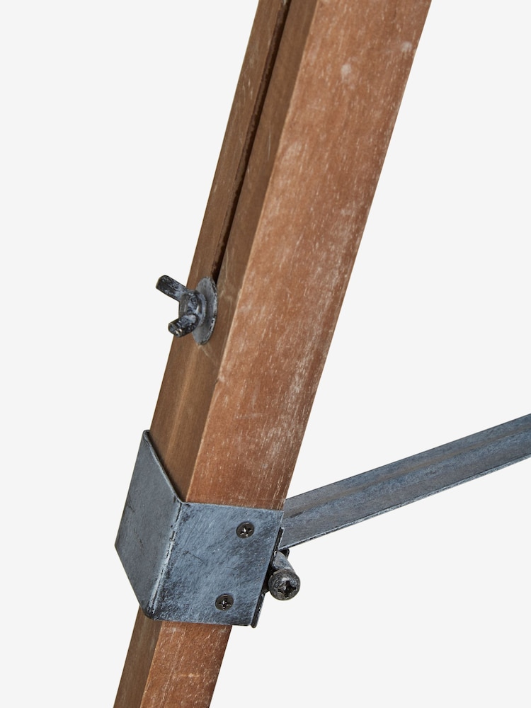 Grey Bronx Wood Tripod Floor Lamp - Image 9 of 9