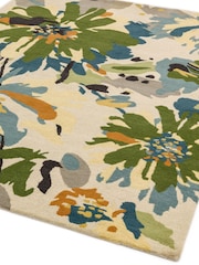 Asiatic Rugs Green Reef Wool Floral Rug - Image 2 of 4
