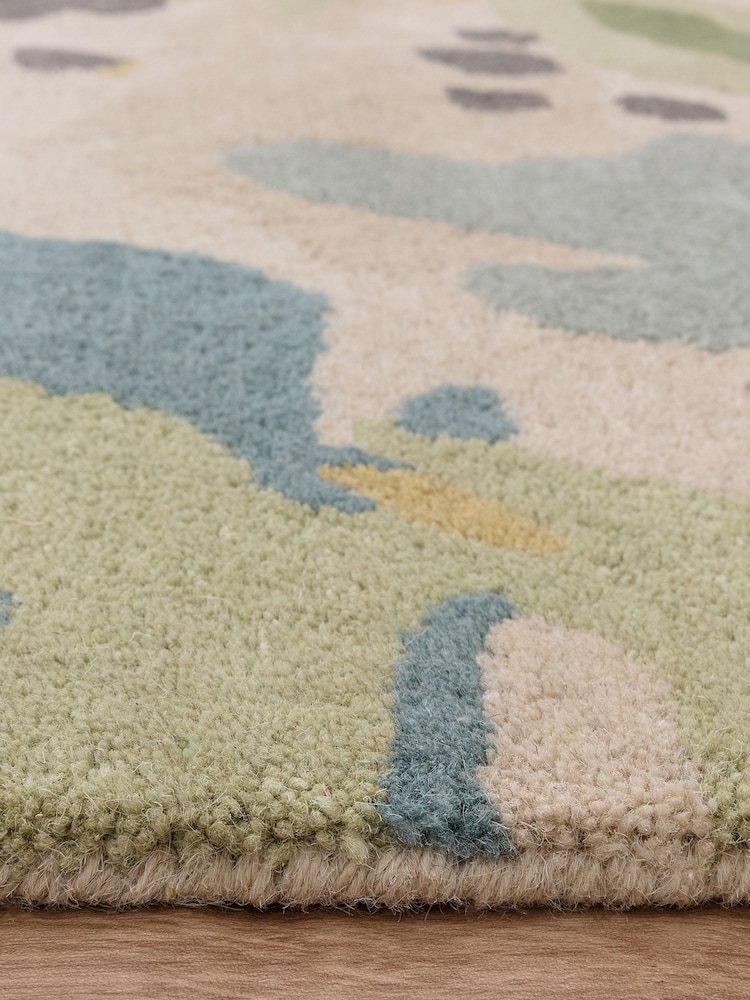 Asiatic Rugs Green Reef Wool Floral Rug - Image 5 of 5 Asiatic Rugs Green Reef Wool Floral Rug - Image 5 of 5