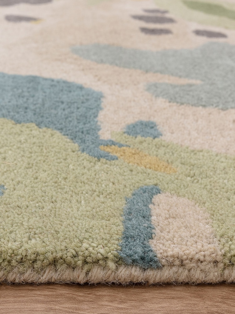 Asiatic Rugs Green Reef Wool Floral Rug - Image 8 of 8 Asiatic Rugs Green Reef Wool Floral Rug - Image 8 of 8