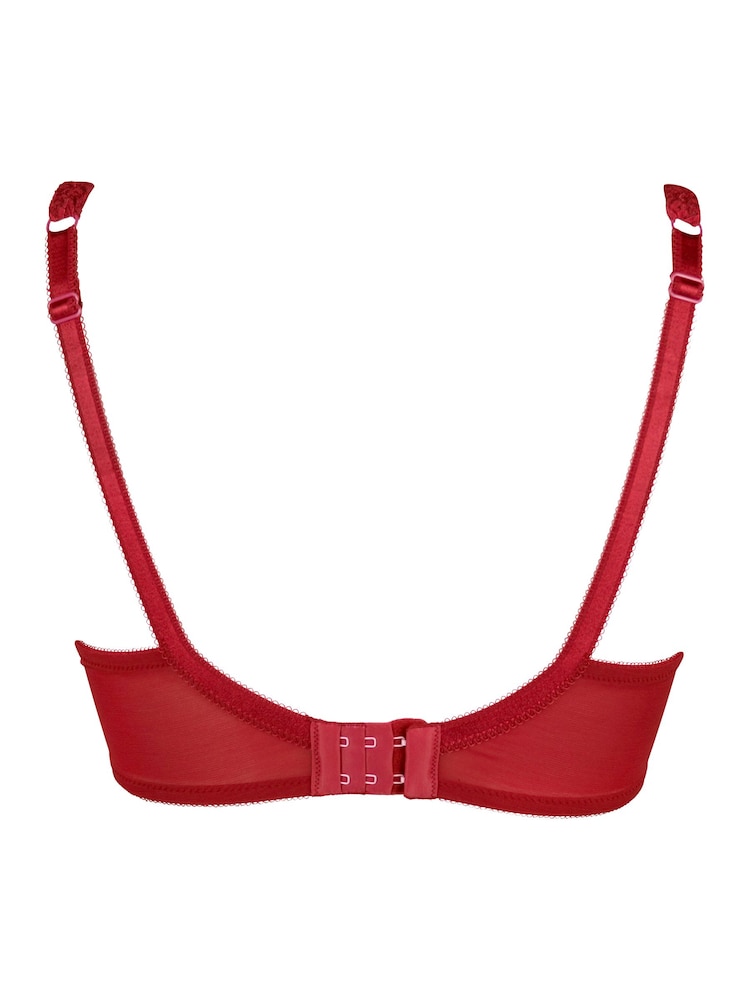 Rojo - Sujetador escotado con relleno Rebel de Pour Moi - Imagen 4 de 4