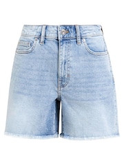 French Connection Blue conscious Stretch Boyfriend Shorts - Image 5 of 5