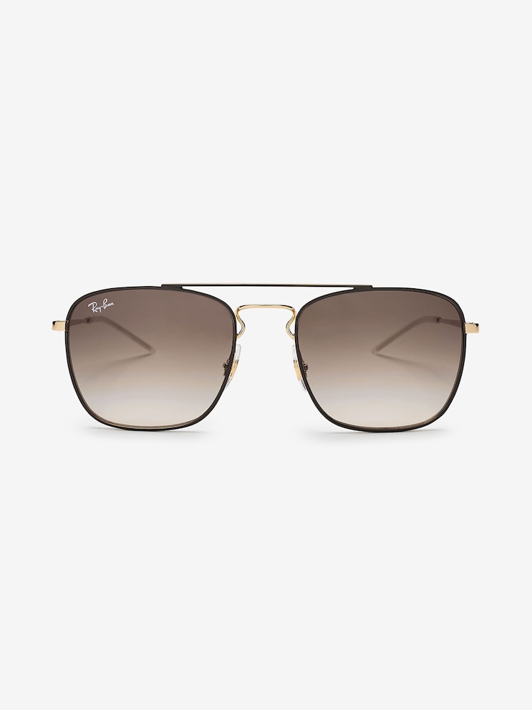 Ray-Ban Brown Brow Bar Sunglasses - Image 2 of 3 Ray-Ban Brown Brow Bar Sunglasses - Image 2 of 3