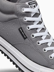 Converse Grey Malden Street Mid Leather Trainers - Image 5 of 8
