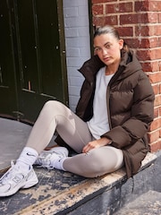 Chocolate Brown Elements Waterproof Short Padded Coat - Image 2 of 10