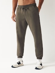 Neutral Brown Relaxed Fit Cotton Blend Cuffed Joggers - Image 1 of 5