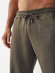 Neutral Brown Relaxed Fit Cotton Blend Cuffed Joggers - Image 4 of 5