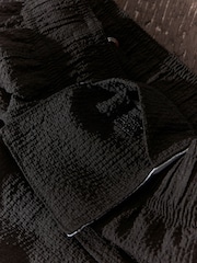 Black Seersucker Plain Premium Swim Shorts - Image 12 of 12