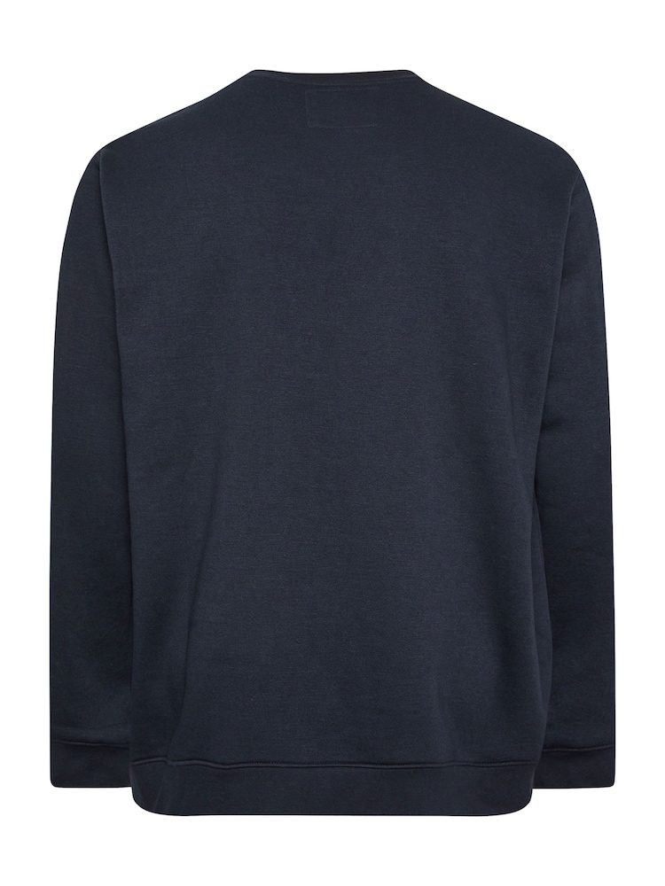 Azul marino - Sudadera azul marino de BadRhino Big & Tall - Imagen 4 de 4 Azul marino - Sudadera azul marino de BadRhino Big & Tall - Imagen 4 de 4