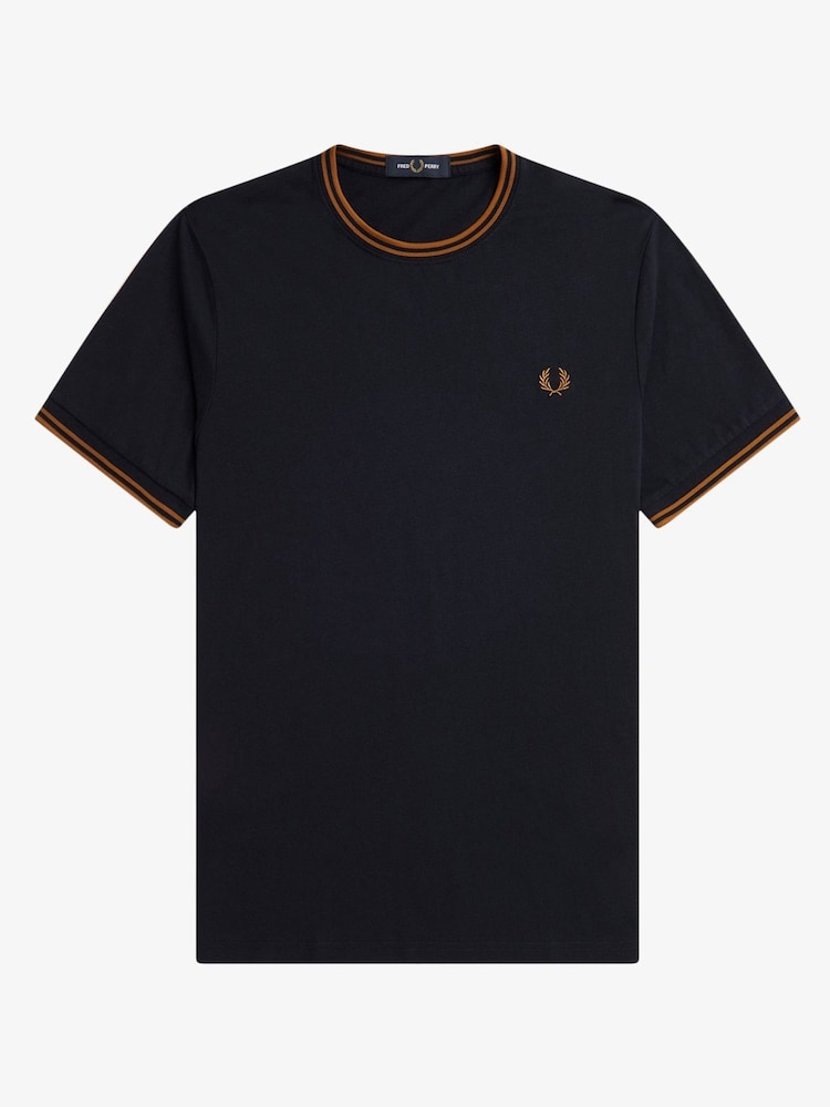 Fred Perry Twin Tipped Logo T-Shirt - Image 5 of 6