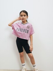 Pink Football Cycling Short Set (3-16yrs) - Image 2 of 7