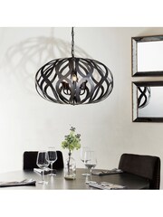 Gallery Home Bronze London 5 Bulb Pendant Ceiling Light - Image 1 of 8