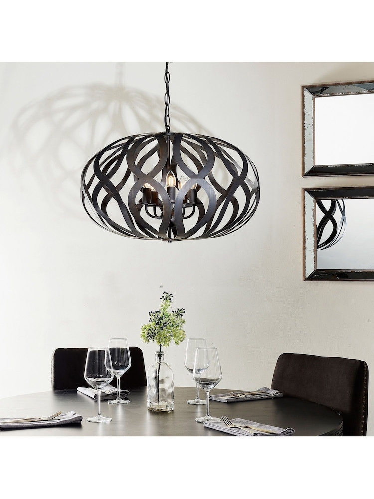 Gallery Home Bronze London 5 Bulb Pendant Ceiling Light - Image 1 of 8
