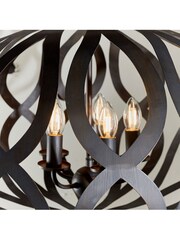 Gallery Home Bronze London 5 Bulb Pendant Ceiling Light - Image 2 of 8