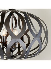 Gallery Home Bronze London 5 Bulb Pendant Ceiling Light - Image 4 of 8