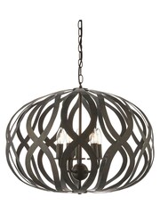 Gallery Home Bronze London 5 Bulb Pendant Ceiling Light - Image 8 of 8